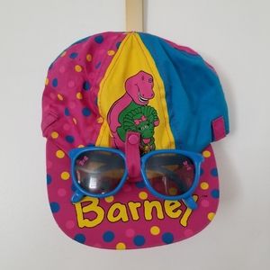 Barney hat with sunglasses